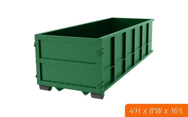 the rental period for 15 yard dumpsters varies, but typically ranges from one to seven days